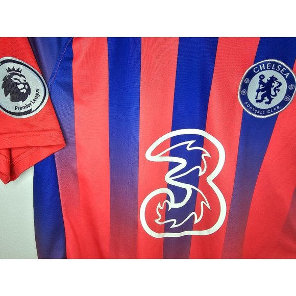 Chelsea FC Premier League Soccer Blue Pink Jersey Sz Men's M Medium Football - Picture 2 of 5